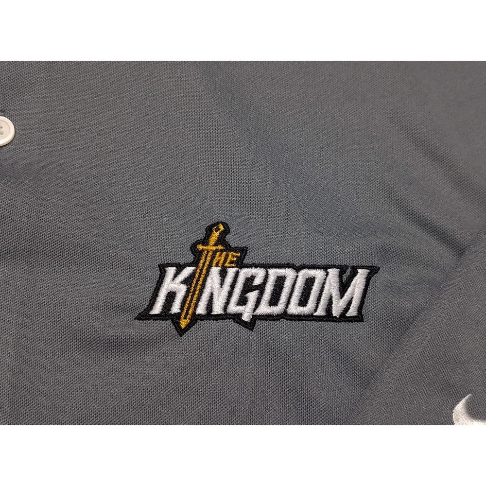 NIKE UCF Knights The Kingdom Polo Shirt Gray Men's Large L ~ New